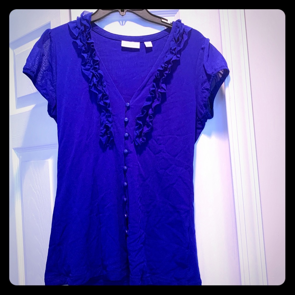 NY&CO. DRESSY TOP SIZE MEDIUM